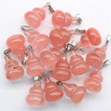 Mixed Natural Stone Calabash Pendant Necklace DZ153 Wholesale
