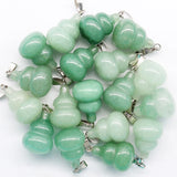 Mixed Natural Stone Calabash Pendant Necklace DZ153 Wholesale