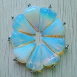 Opal Stone Faceted Pendulum Charms Pendants 10Pcs/Lots