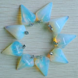 Opal Stone Faceted Pendulum Charms Pendants 10Pcs/Lots