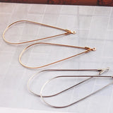 50pcs Water Droplets Metal Charms DIY Earring Pendants