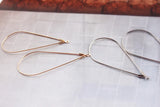 50pcs Water Droplets Metal Charms DIY Earring Pendants