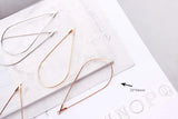 50pcs Water Droplets Metal Charms DIY Earring Pendants