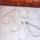50pcs Water Droplets Metal Charms DIY Earring Pendants