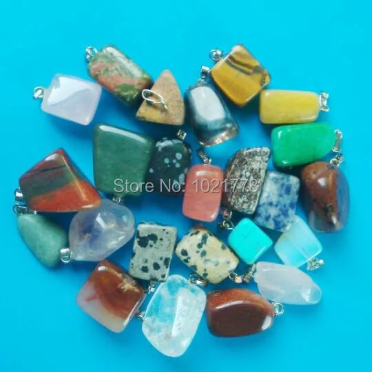 High Natural Gallet Stone Charm Pendants 24pcs/lot