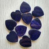 Sand Stone Heart Shape Cabochons Beads for Jewelry Making 25mm 10pcs