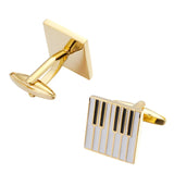 Musical Piano Enamel Cufflinks for Men