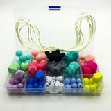 Silicone Teether Baby DIY Crafts Set Pacifier Clips Crib Toy