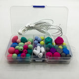 Silicone Teether Baby DIY Crafts Set Pacifier Clips Crib Toy