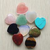 Natural Stone Heart Shape Cabochons Beads 25mm 10pcs/lot