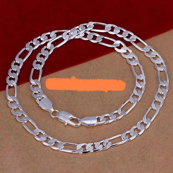 Collier 8MM Hommes Chaine pour Hommes de Mode 20 Pouces