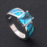 Red Opal Engagement Ring Size 5-12 Women