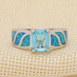 Red Opal Engagement Ring Size 5-12 Women