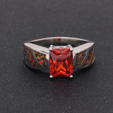Red Opal Engagement Ring Size 5-12 Women
