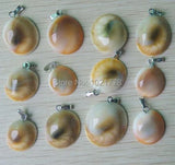 Natural Shell Snail Charms Pendants for Jewelry Making 24pcs/lot