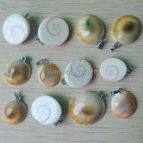 Natural Shell Snail Charms Pendants for Jewelry Making 24pcs/lot