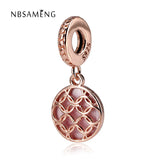 925 Silver Love Round Pendant Charm for Bracelets
