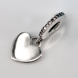 925 Silver J Love QC Pendant Beads for Bracelets