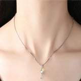 925 Silver Love Key & Locks Charm Pendant for Necklaces Bracelets