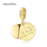 925 Silver You Are My Sunshine Charm Pendant