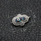 CZ Shell Charm Pendant Copper Jewelry Making Bracelets Necklaces