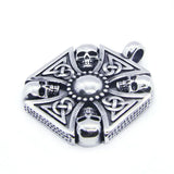 Cross Skull Pendant Stainless Steel Jewelry Men