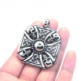 Cross Skull Pendant Stainless Steel Jewelry Men