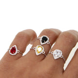 CZ Lace Water Drop Knuckle Ring Women Style Midi Finger Rings