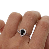 CZ Lace Water Drop Knuckle Ring Women Style Midi Finger Rings