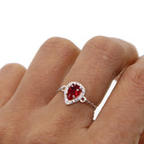 CZ Lace Water Drop Knuckle Ring Women Style Midi Finger Rings