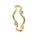 Decalite CZ Wave Ring Women Style Knuckle Ring Midi Finger Rings