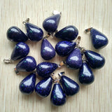 Hot Sand Stone Water Drop Pendants 50Pcs/Lot