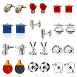 Sports Theme Cufflinks - Golf Football Rugby Boxer Glove