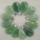 Green Aventurine Water Drop Pendants 50pcs/lot