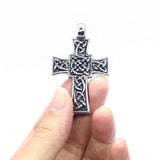 Jesus Cross Pendant Men's Stainless Steel Jewelry
