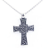 Jesus Cross Pendant Men's Stainless Steel Jewelry