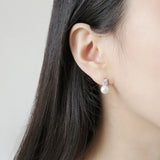 Pearl Earrings 925 Silver Jewelry Gift