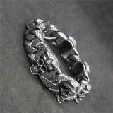 Real Pilot Ghost Chain Bracelet Stainless Steel Biker Bracelet