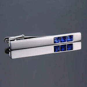 High Necktie Clip Crystal Tie Pin Wedding Business Birthday Charm