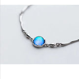 S925 Sterling Silver Mermaid Tears Pendant Necklace Women Jewelry