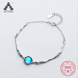 S925 Sterling Silver Mermaid Tears Pendant Necklace Women Jewelry