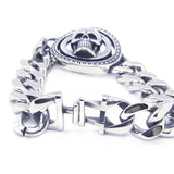 316L Stainless Steel Biker Skull Chain Bracelet