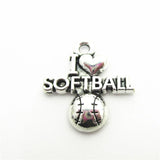20pcs Softball Yoga Swimming Dangle Charms DIY Jewelry Floating Charms
