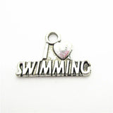 20pcs Softball Yoga Swimming Dangle Charms DIY Jewelry Floating Charms