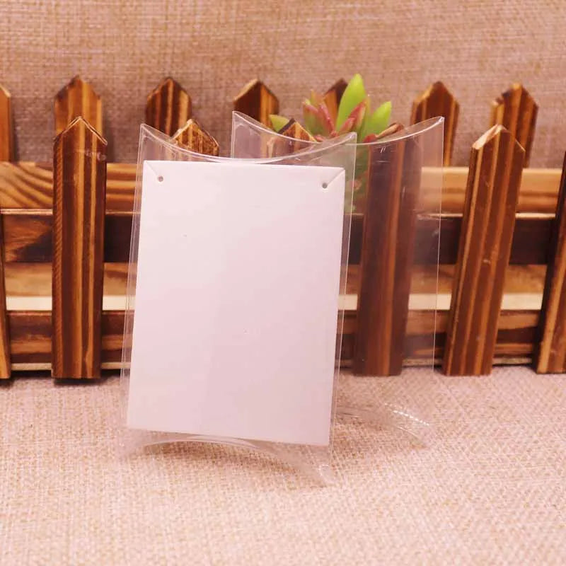 Clear PVC Pillow Box 10x7x2cm Wedding Favor Candy Gift BOX