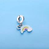 Spring Rainbow of Love Charm Mixed Enamel DIY Fits For Charms Bracelets