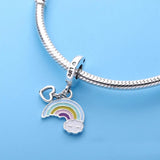 Spring Rainbow of Love Charm Mixed Enamel DIY Fits For Charms Bracelets