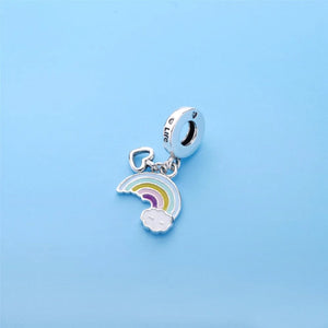 Spring Rainbow of Love Charm Mixed Enamel DIY Fits For Charms Bracelets