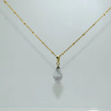 Natural Marble Howlite Pyramid Charm Pendant for Women