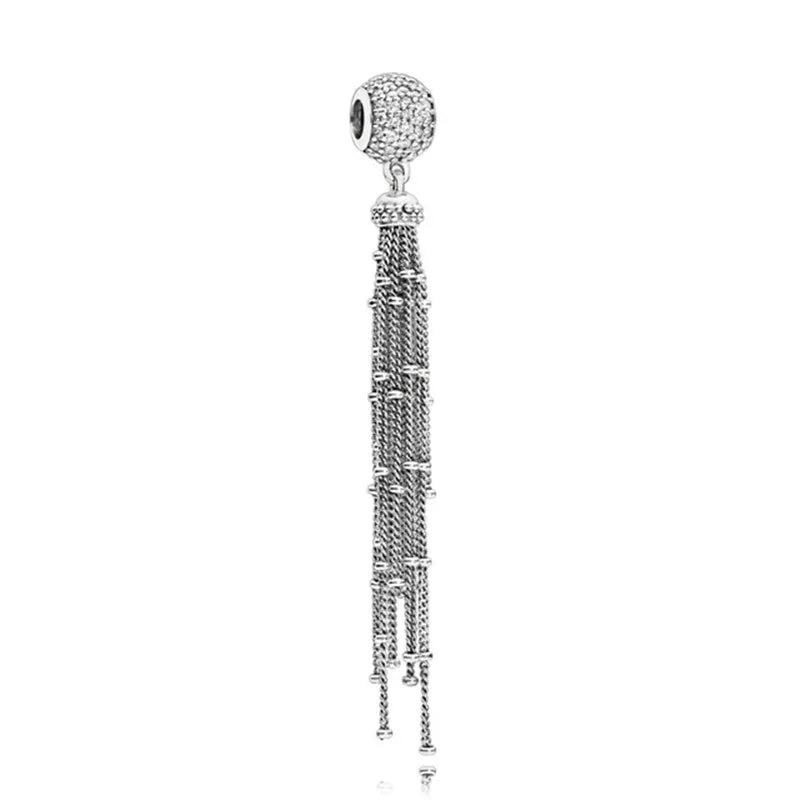 S925 Sterling Silver Face Playing Cards Charms Beads Clear CZ